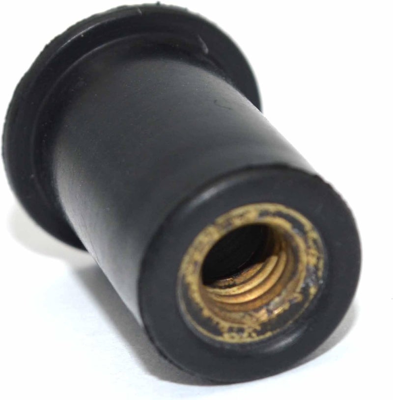 omonic 10 Pack Rubber Well Nuts with M4 M5 M6 Brass Insert 4mm 5mm 6mm Metric Wellnuts Motorcycle Windscreen - Image 3